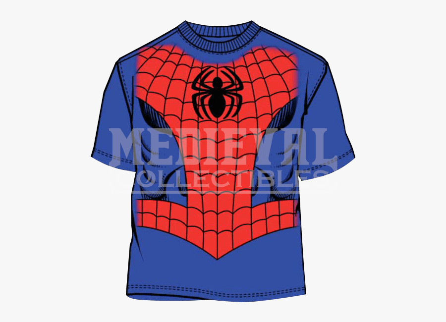Spiderman Clipart T Shirt - Illustration, Transparent Clipart
