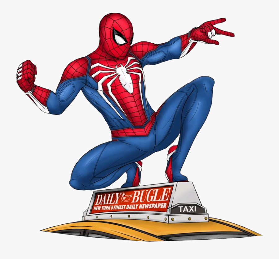 Spider Man Spider Man On Taxi Gallery Pvc Figure, Transparent Clipart