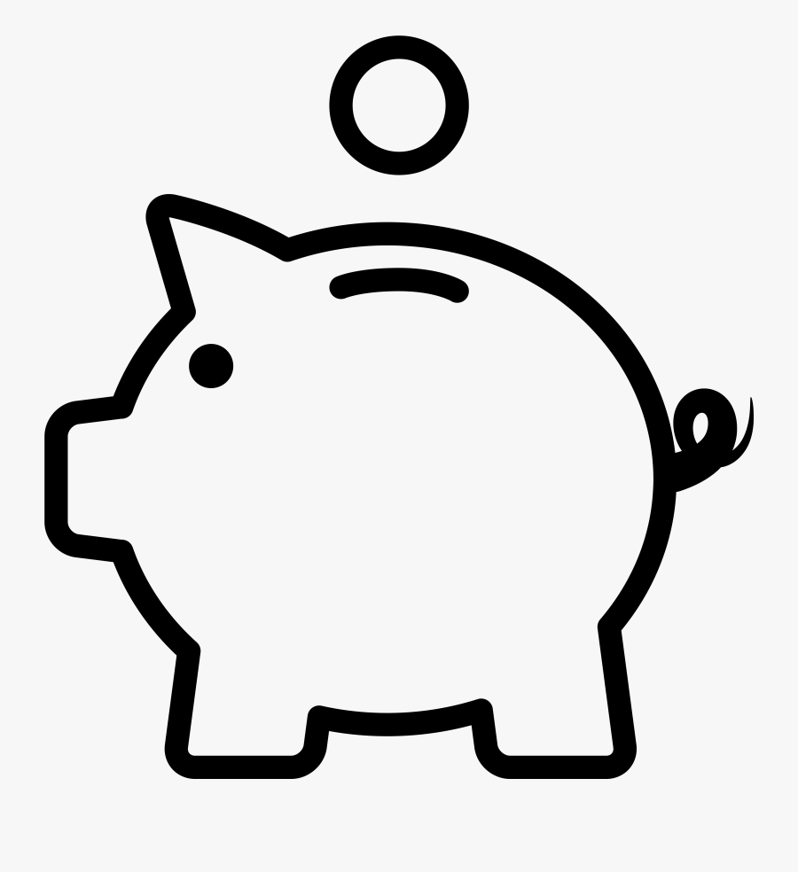 Piggy Bank Coin - Piggy Bank Easy Drawing, Transparent Clipart