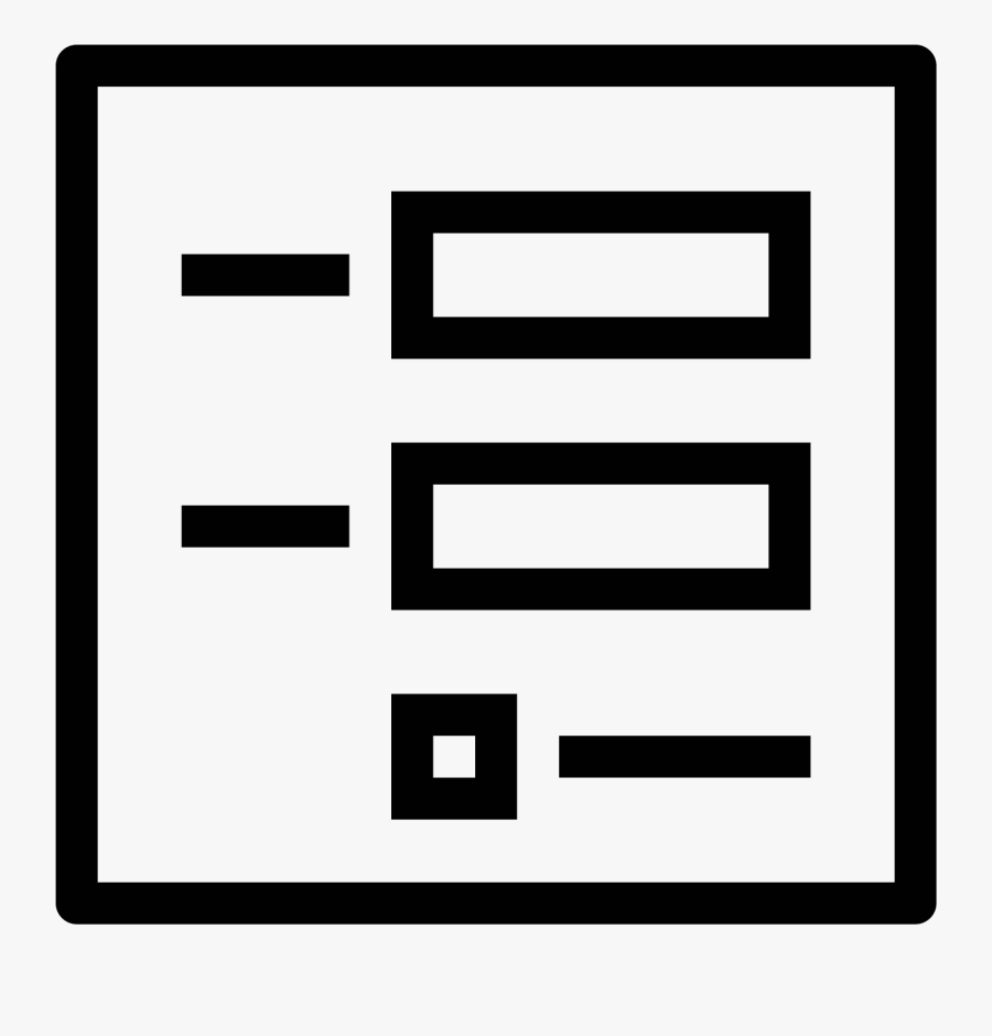 Form Icon, Transparent Clipart