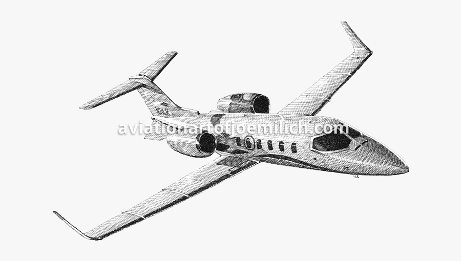Planes Drawing Fighter Plane Transparent Png Clipart - Learjet 35, Transparent Clipart