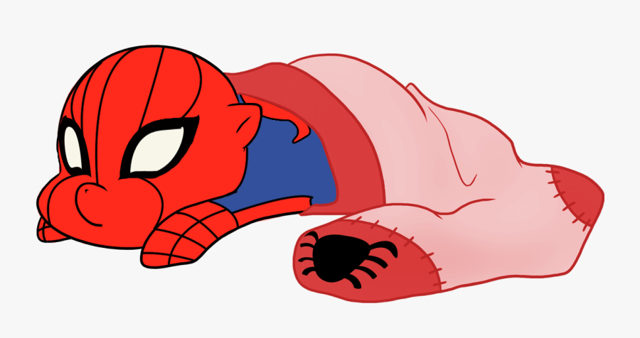 Spider-man Red Nose Facial Expression Vertebrate Cartoon - Cartoon, Transparent Clipart