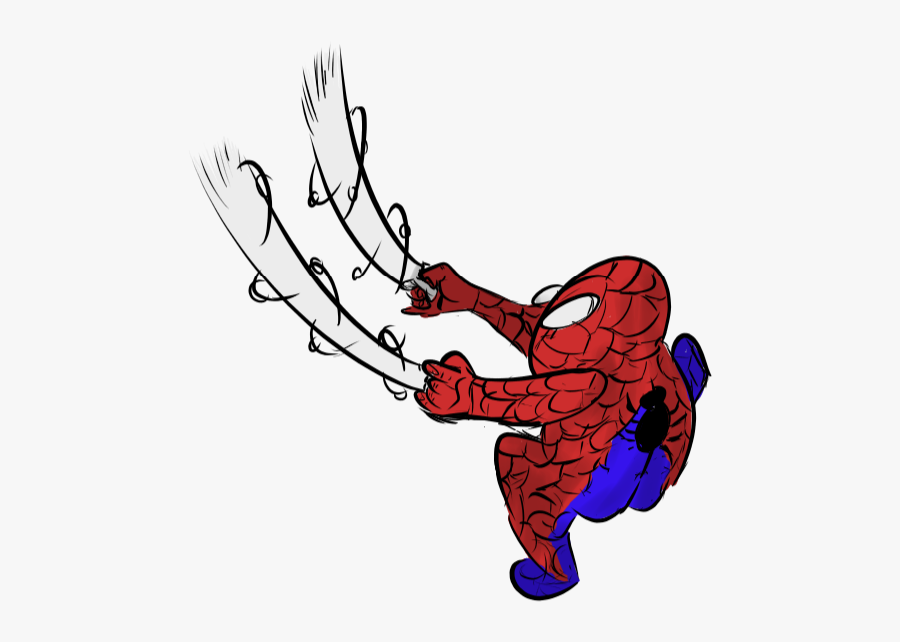 Spiderman Phone Doodle - Cartoon, Transparent Clipart