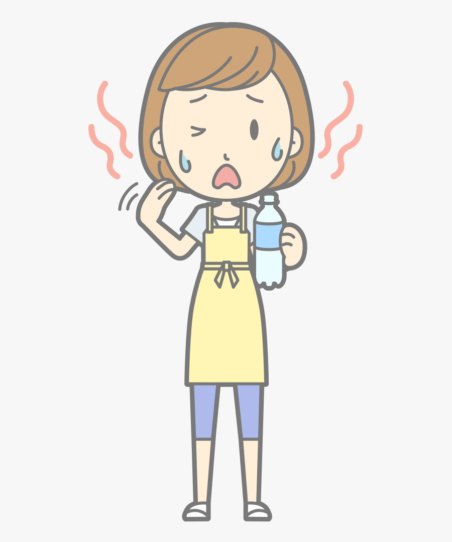 It"s Hot - Thirsty And Hot Cartoon, Transparent Clipart