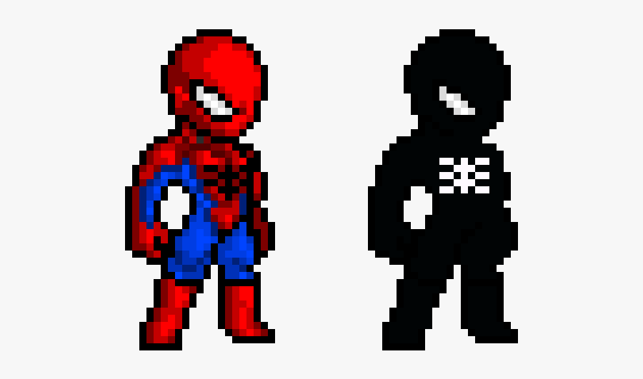 Pixel Art Spiderman, Transparent Clipart