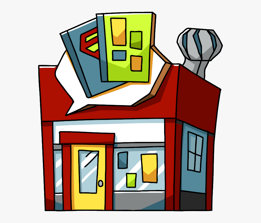 Transparent Comic Book Clipart - Cartoon Comic Book Store, Transparent Clipart