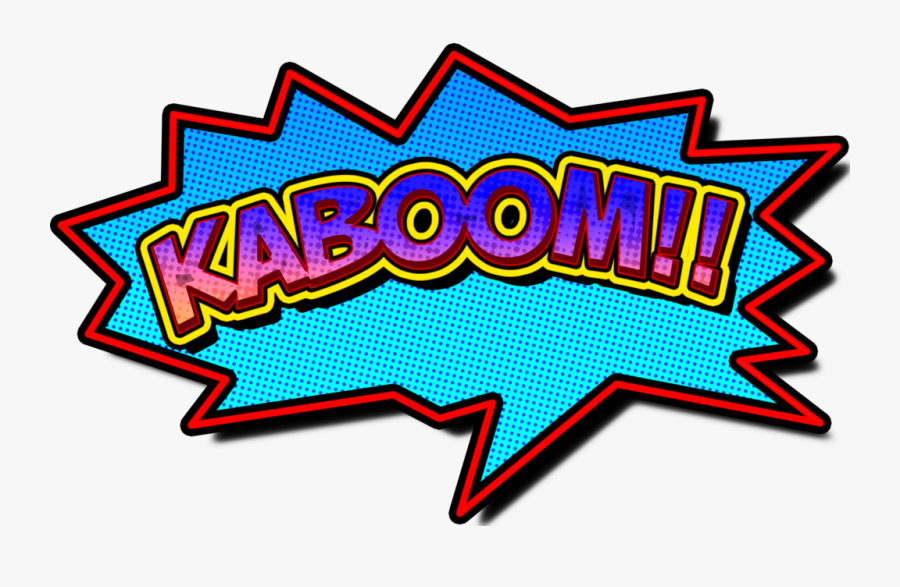 Kaboom Speech Bubble, Transparent Clipart