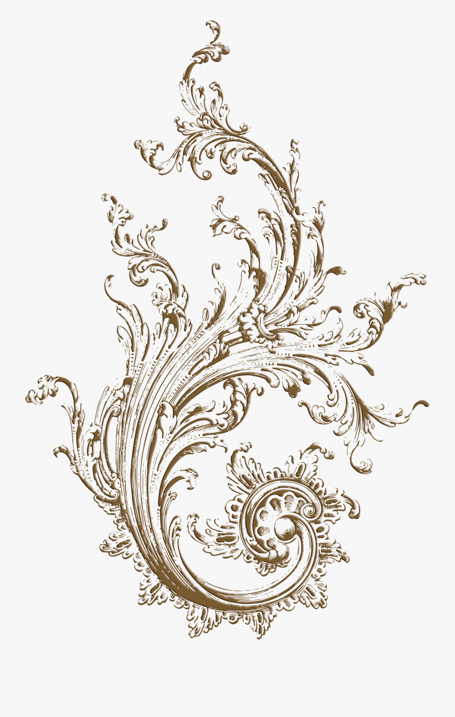 Transparent Filigree Clipart - Filigree Tattoo, Transparent Clipart