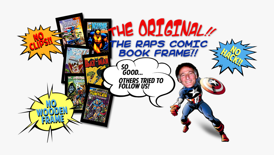 The Orginial Raps Comic Book Frame - Cartoon, Transparent Clipart
