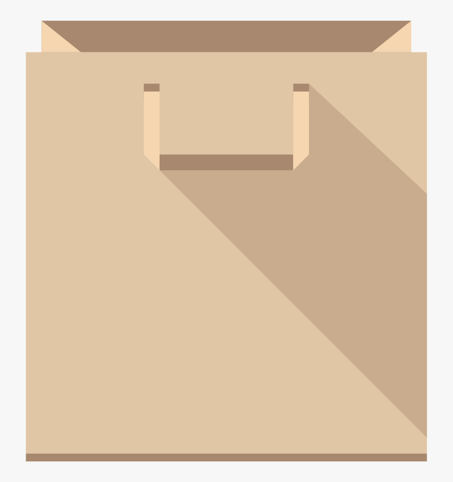 Clipart - Shopping Bag - Paper Bag Vector Png, Transparent Clipart