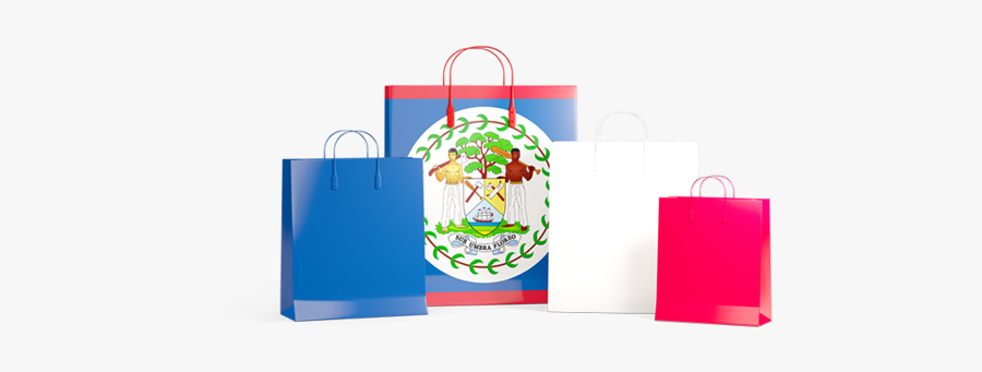 Turkey Shopping Bags Clipart - Belize Flag, Transparent Clipart