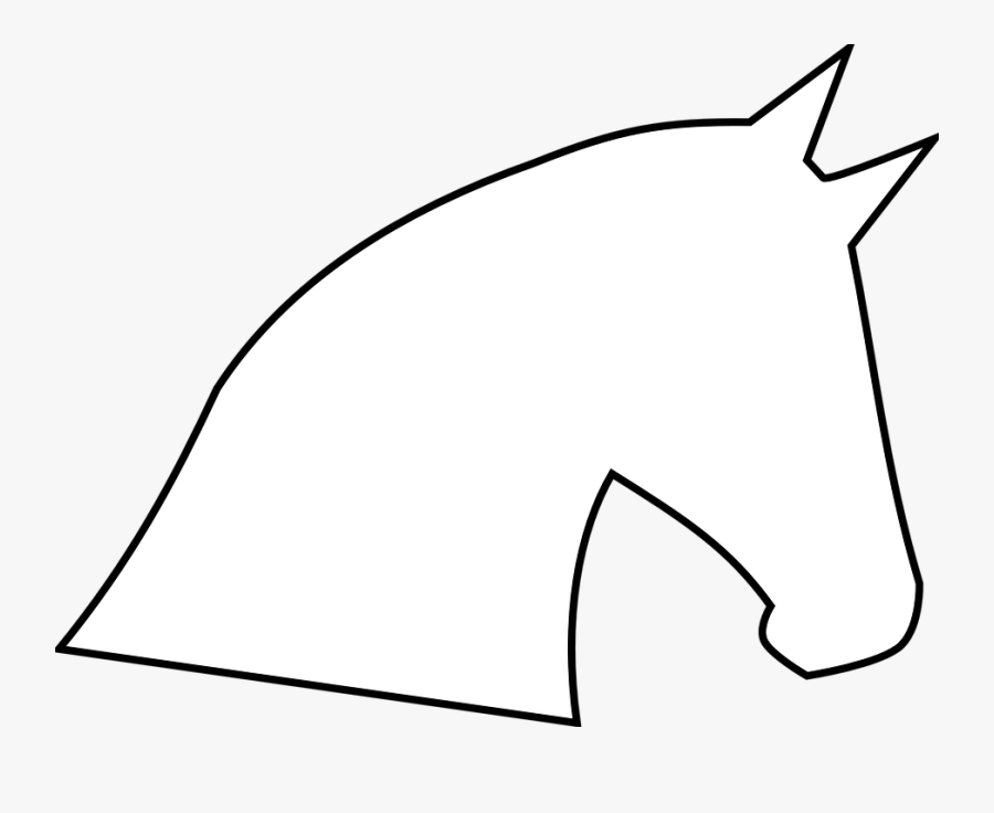 Easy Simple Horse Head Drawing, Transparent Clipart