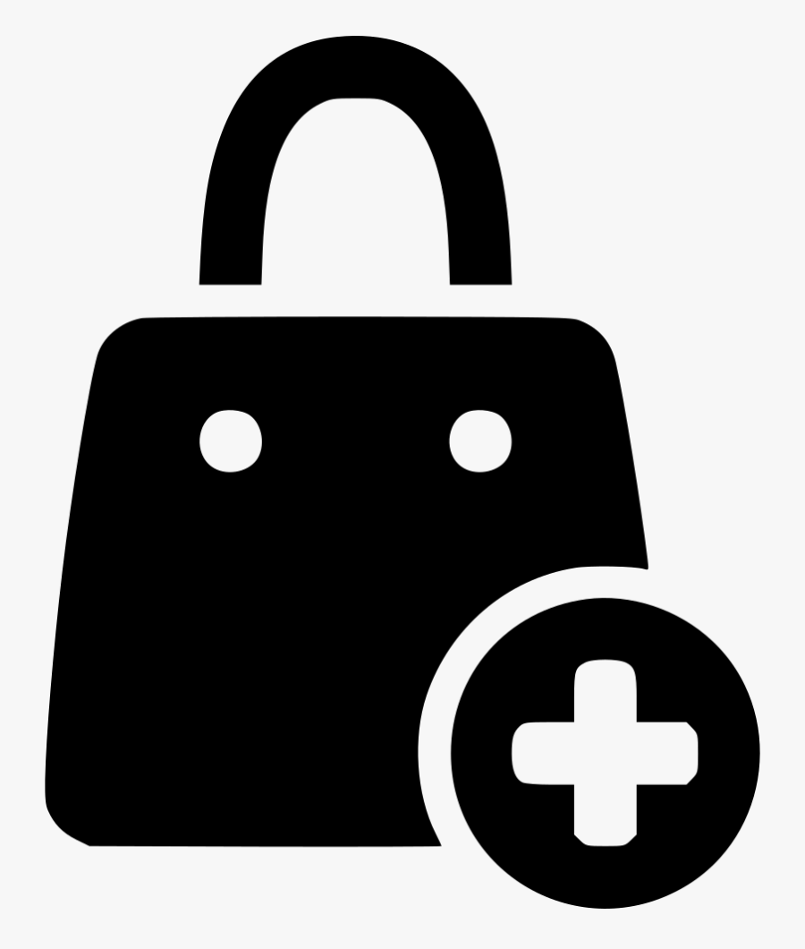 Shopping Bag Plus - Return Shopping Bag Icon, Transparent Clipart