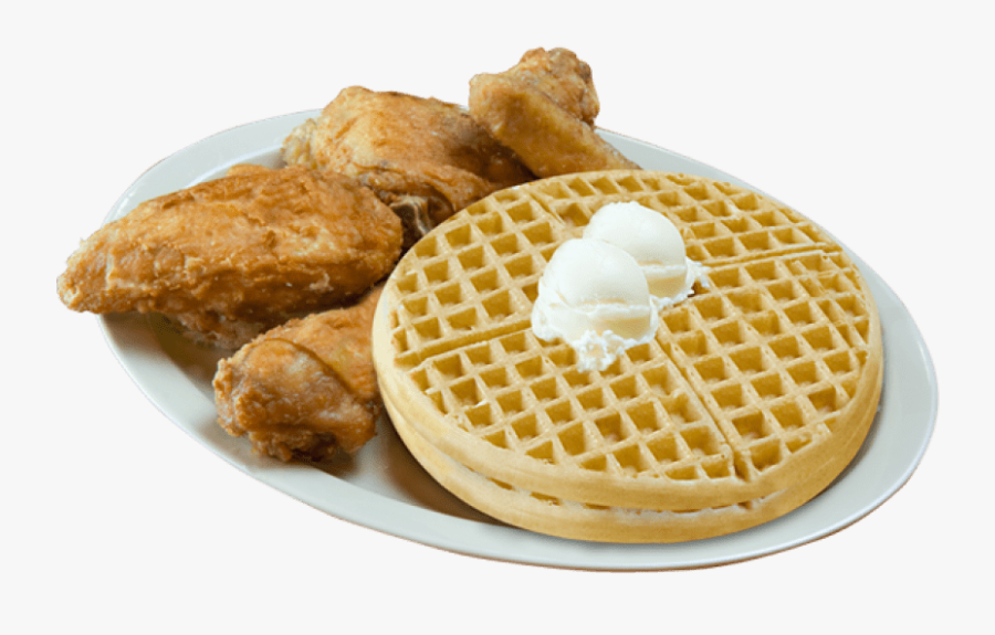 Transparent Waffle Clipart - Chicken And Waffles Png, Transparent Clipart