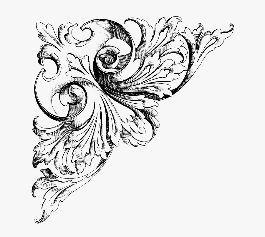 Ornamento Vintage Esquinero Png, Transparent Clipart