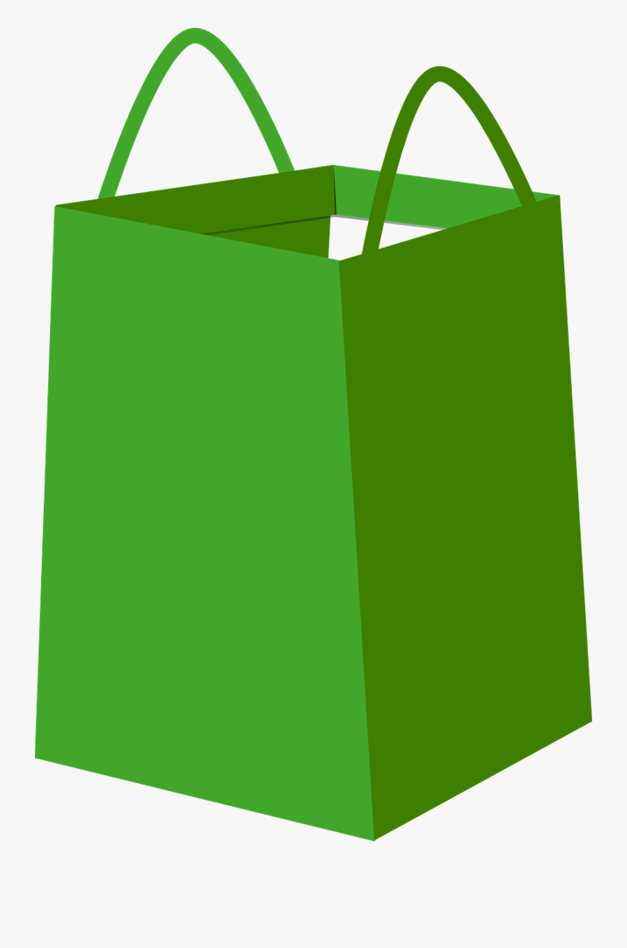Empty Shopping Bag Png Image Background - Gift Bag Clip Art, Transparent Clipart