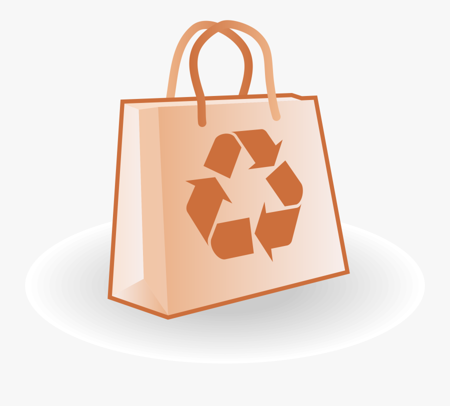 Paper Bag Vector Clip Arts - Blue Recycle, Transparent Clipart