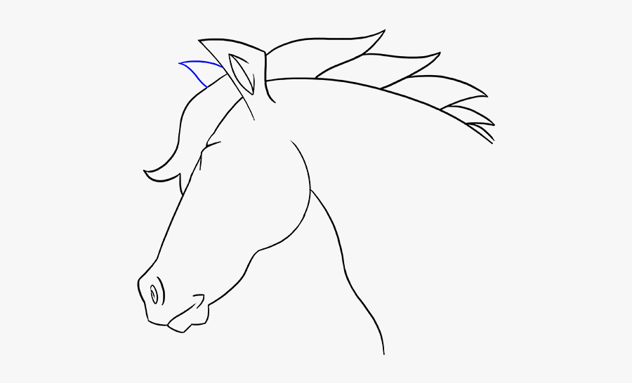 Clipart Horse Easy - Horses Drawings, Transparent Clipart