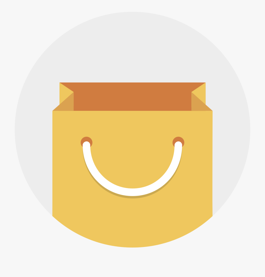 Shopping Bag Smile Icon Png, Transparent Clipart