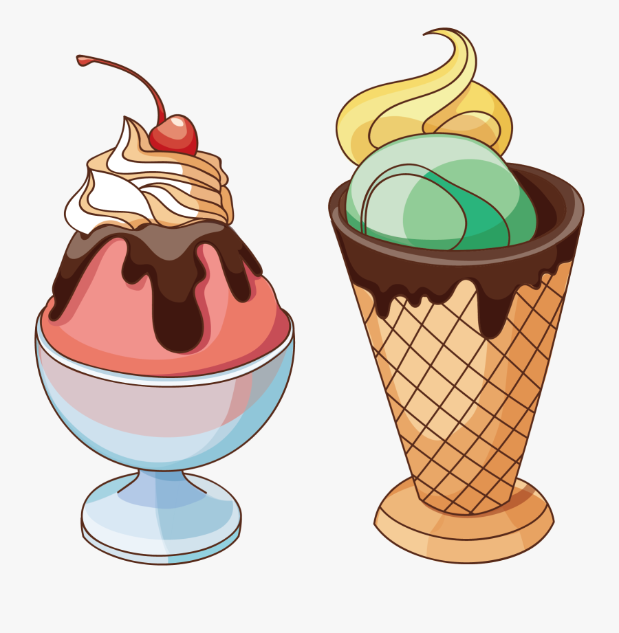 Clip Art Cartoon Ice - Ice Cream Kartun Png, Transparent Clipart