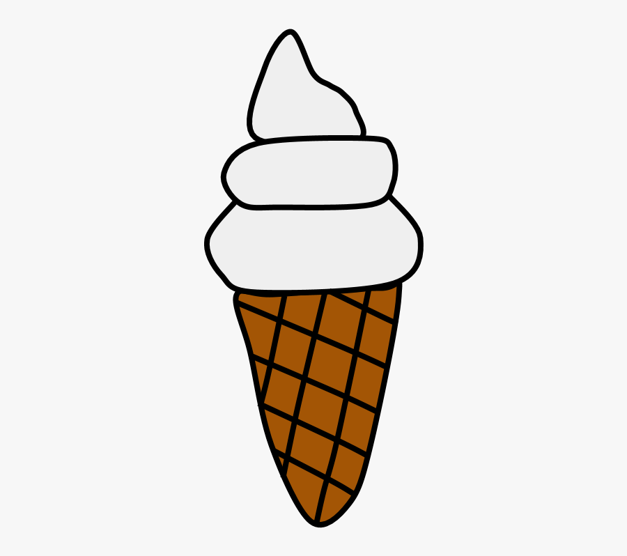 Vanilla Ice Cream, Cone, Waffle, Wafer - Vanilla Ice Cream Cone Clip Art, Transparent Clipart