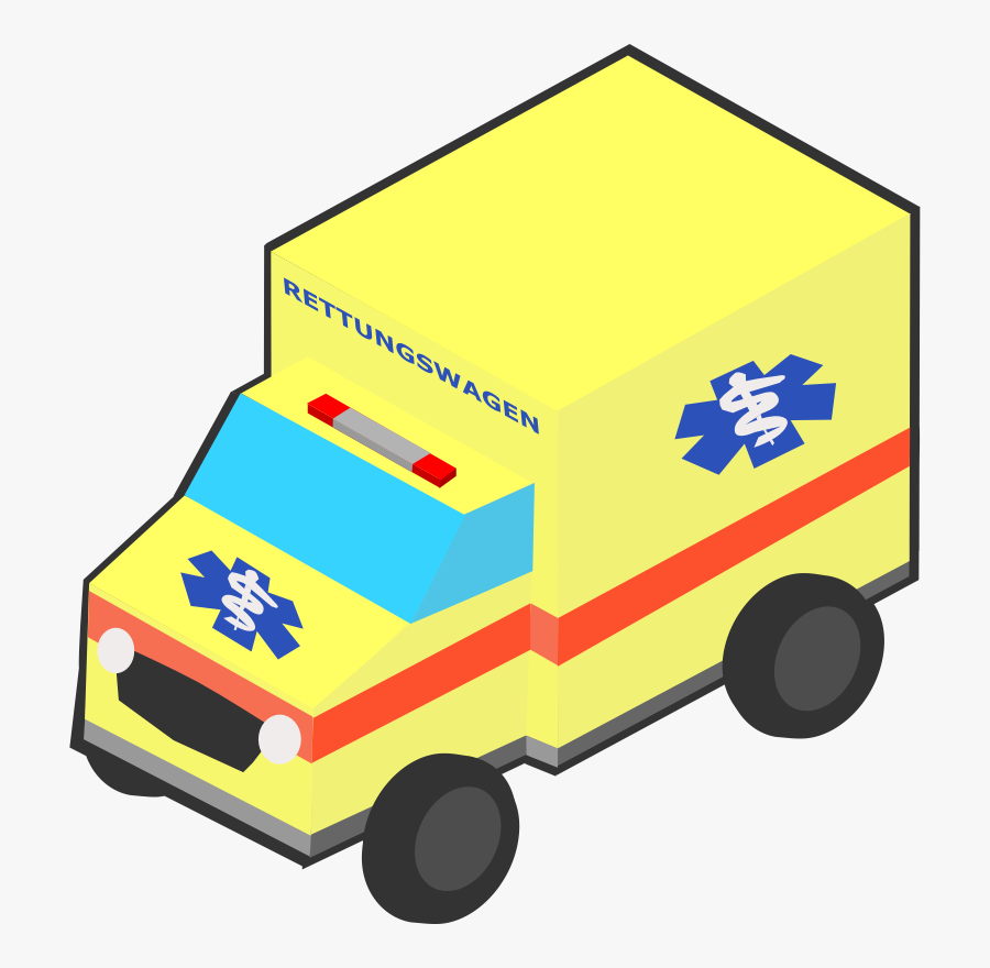 German Ambulance - Emergency Yellow Png, Transparent Clipart