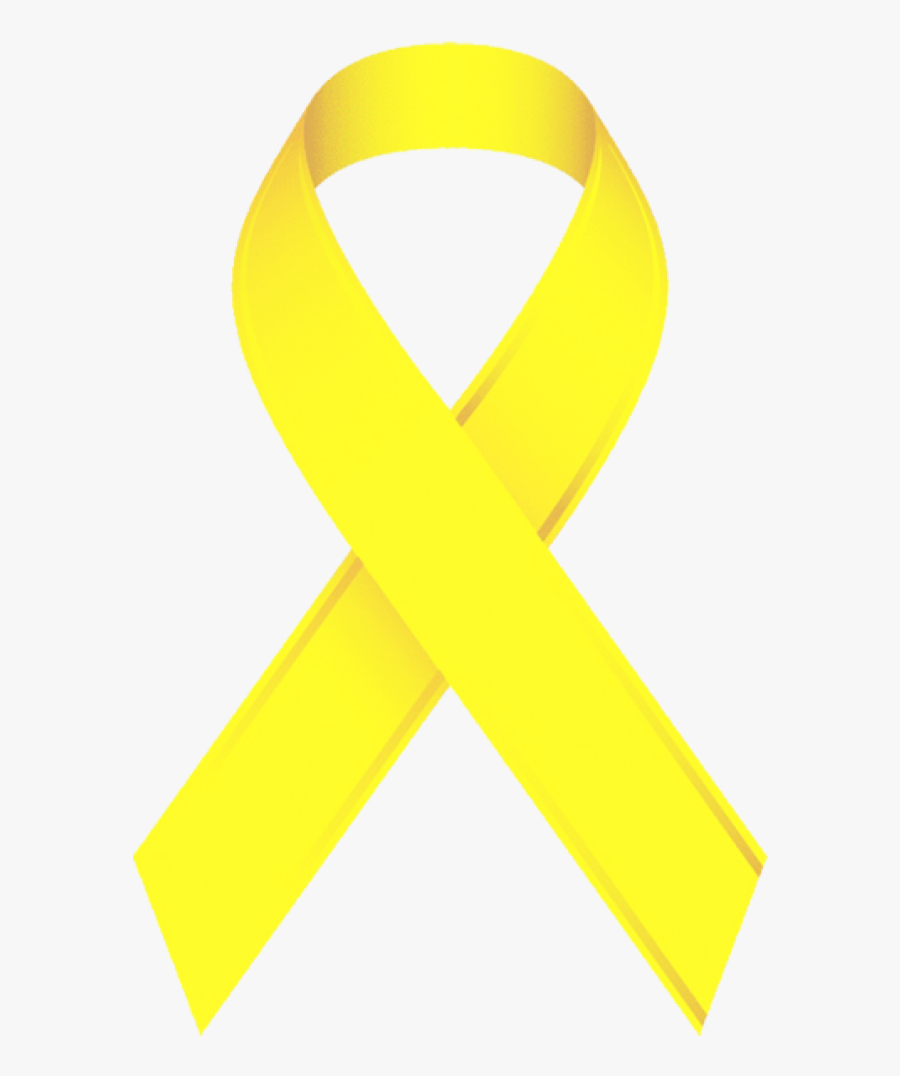 Cancer Awareness Ribbon Clip Art &ndash - Suicide Awareness Ribbon Yellow, Transparent Clipart