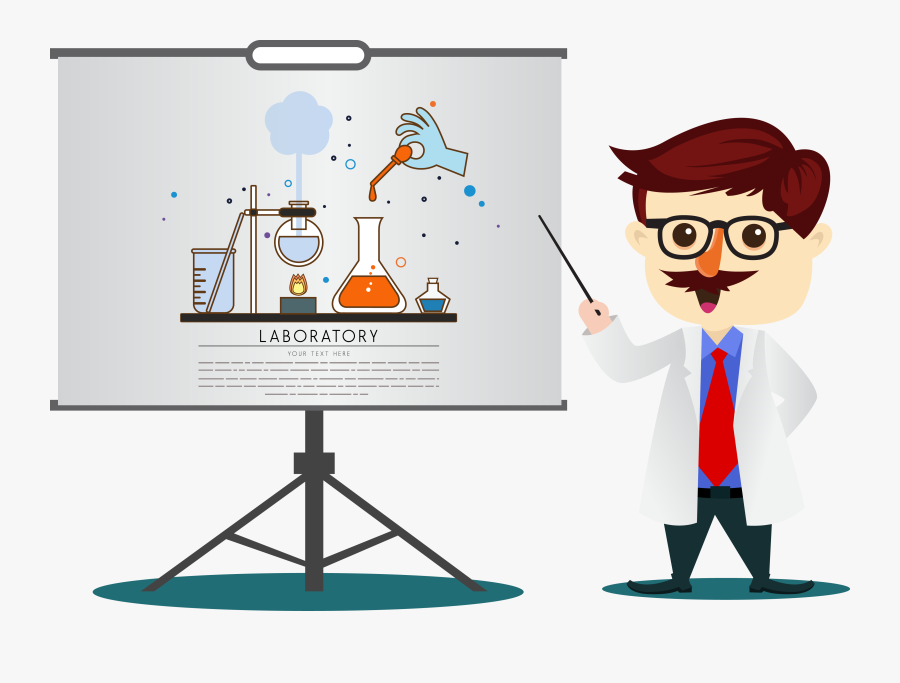 Clip Art Cartoon Chemistry - Chemistry Teacher Image Cartoon, Transparent Clipart