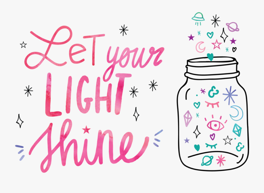 Clip Art Let Your Light Shine Clip Art - Let Your Light Shine Mason Jar, Transparent Clipart