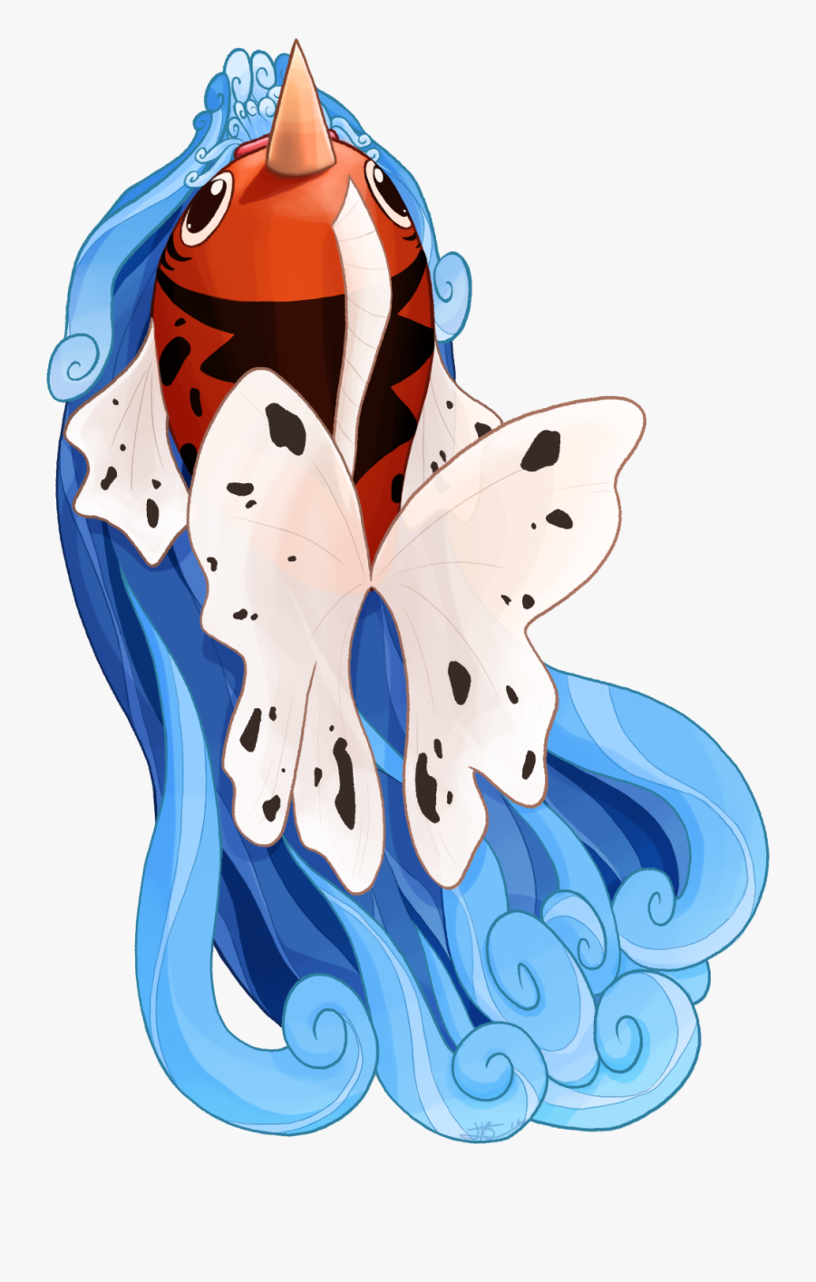 Seaking Used Waterfall By Zoulouluvu - Seaking Pokemon, Transparent Clipart