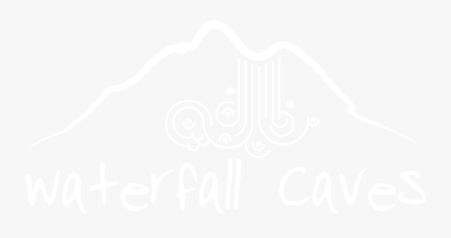 Waterfall Caves & Turn Around Houses Logo - Illustration, Transparent Clipart