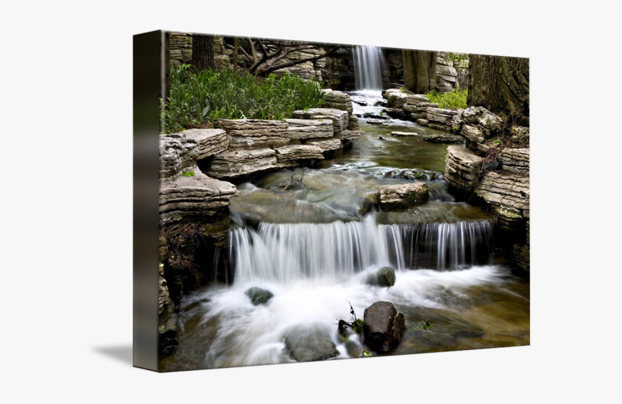 Clip Creek Drawing Waterfall Rock - Waterfall, Transparent Clipart