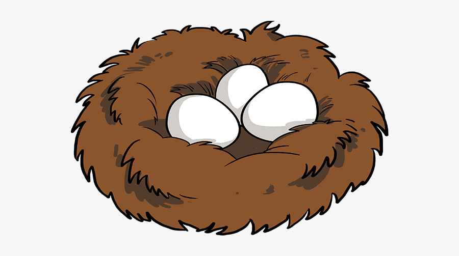 How To Draw Bird Nest - Easy Bird Nest Drawing, Transparent Clipart