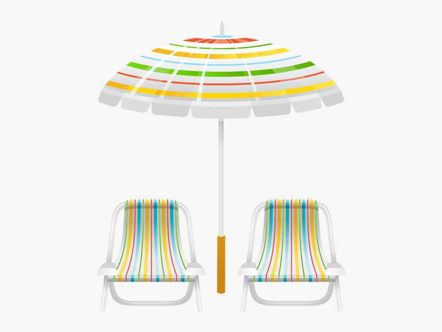 Transparent Chair Beach Umbrella Clipart, Transparent Clipart