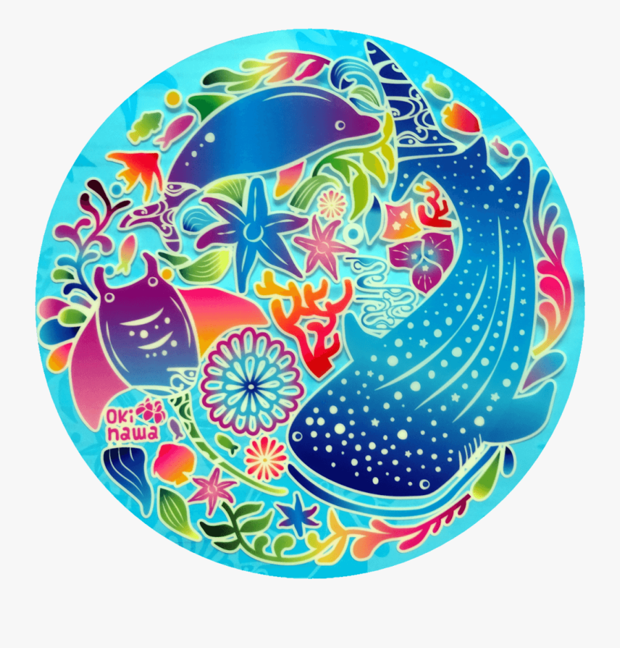 Ishigaki Okinawa Scuba Diving Manta Rays Japan Diveoclock - Circle, Transparent Clipart