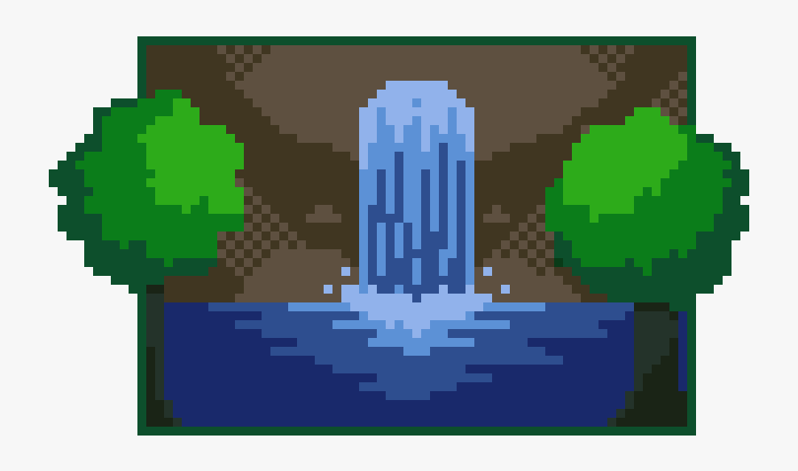 Transparent Waterfall Png - Waterfall Pixel Art, Transparent Clipart