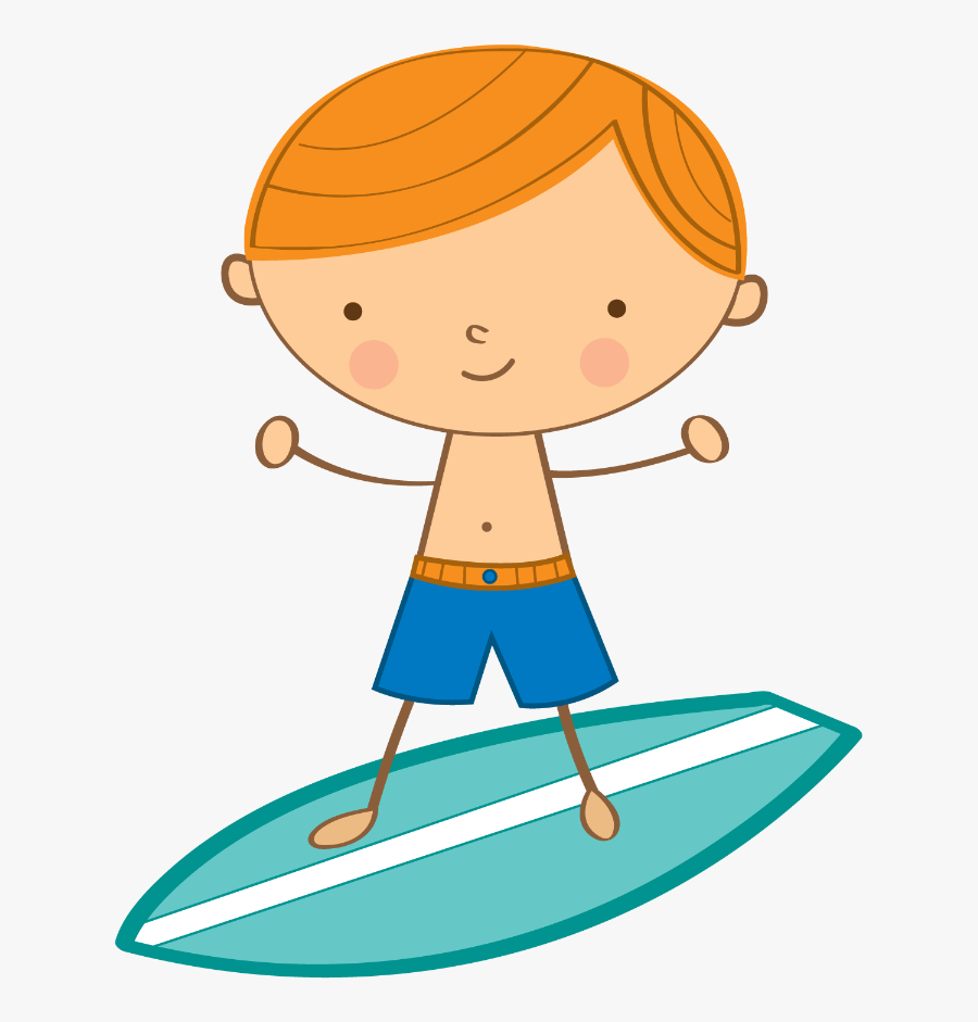 Praia E Piscina - Meninos Na Praia Desenho, Transparent Clipart