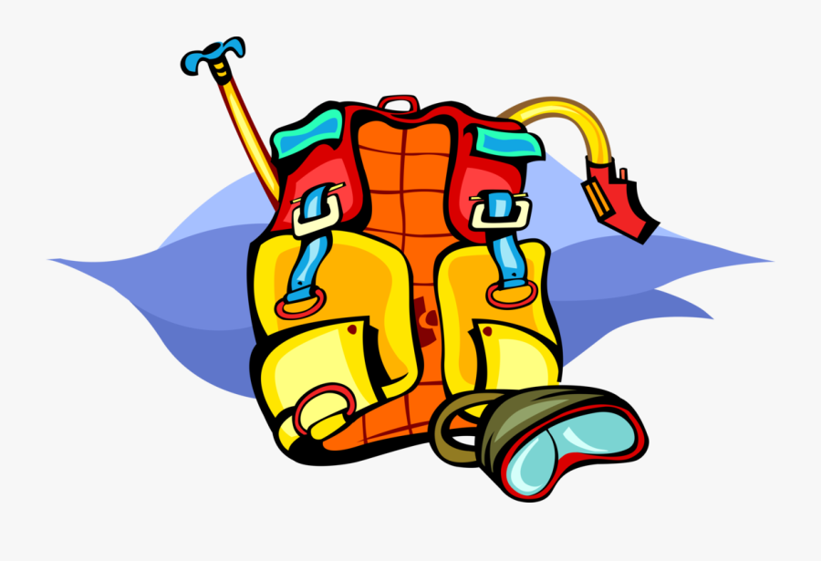 Vector Illustration Of Scuba Diver Diving Buoyancy, Transparent Clipart