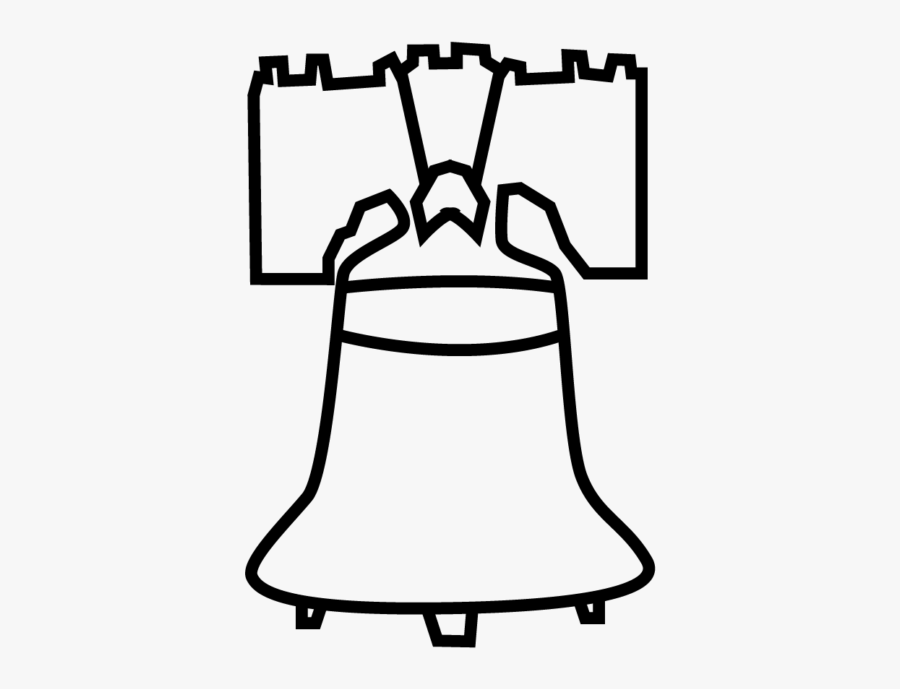 Church Bell Cartoon Black And White, Transparent Clipart