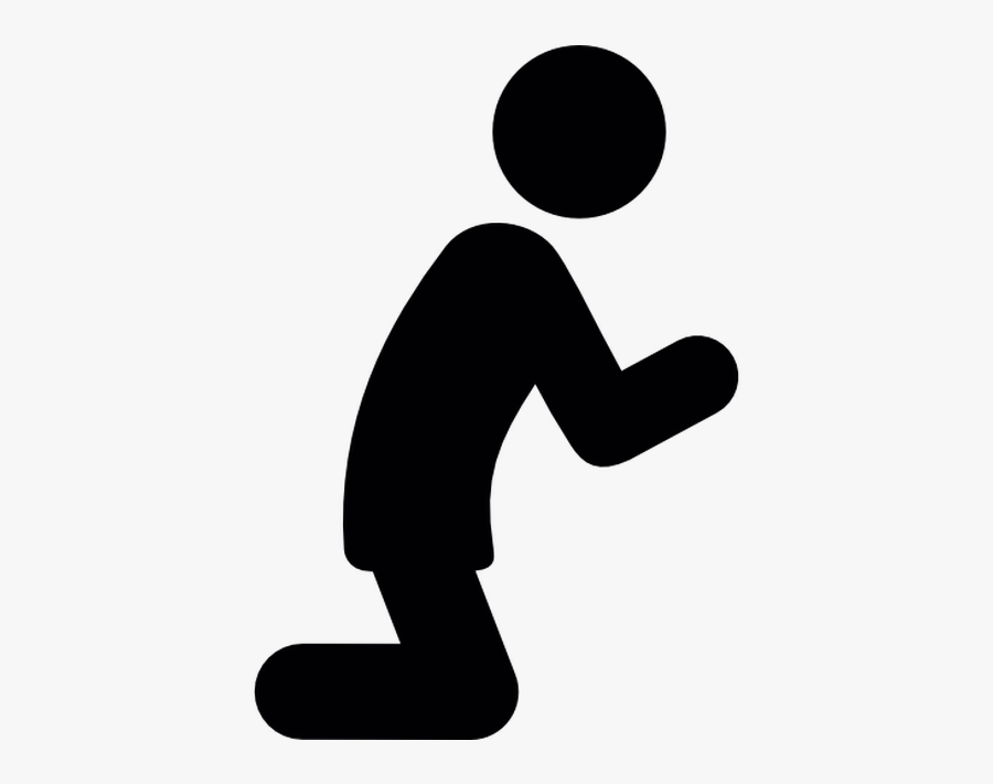 Knee Person Prayer Silhouette Clip Art - Person Praying Clipart, Transparent Clipart