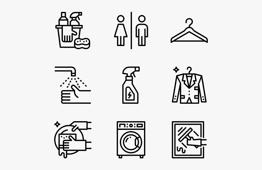 Cleaning And Housework - Coding Language Icon, Transparent Clipart
