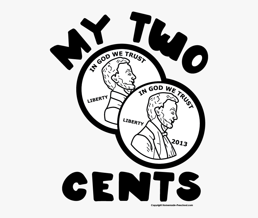 2 Cents Clip Art, Transparent Clipart