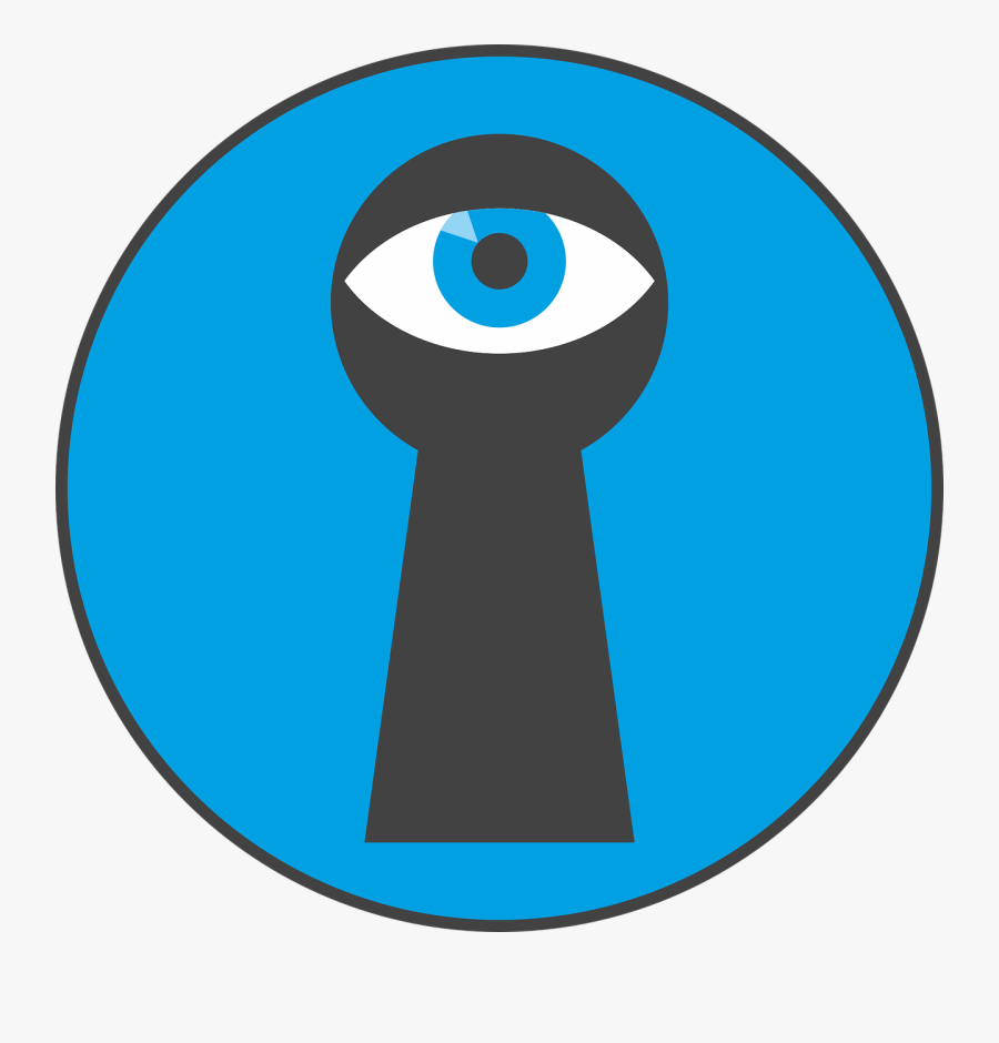 Key Hole Eye By Looking Free Picture - Proof That Google Is Spying On Us, Transparent Clipart