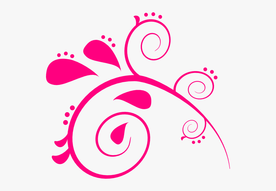 Paisly Pink 2 Clip Art At Clker - Ten Pin Bowling Clipart Pink, Transparent Clipart