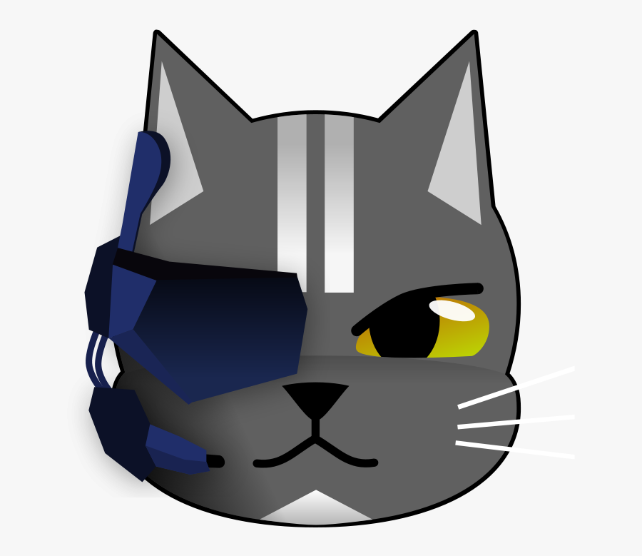 Spy, Headset, Google Glass, Cat, Animal, Face - Cat With Spy Glasses, Transparent Clipart