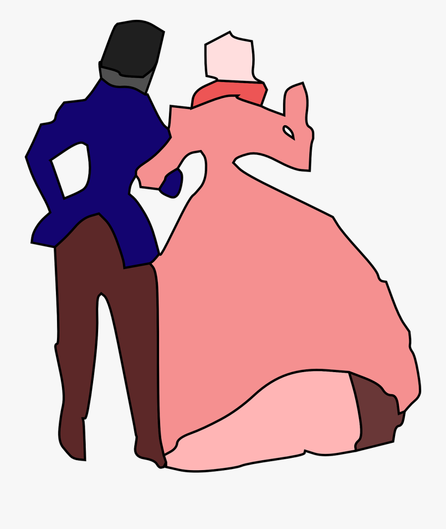 Free Vector Man Woman Holding Hands Party Clip Art - Clipart Man And Woman Holding Hands, Transparent Clipart