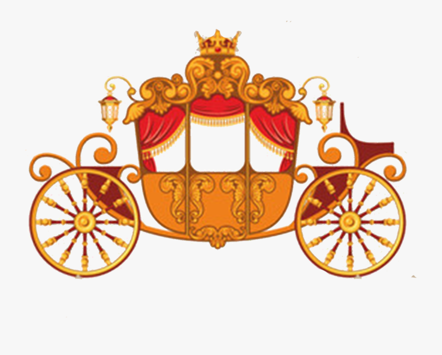 Carriage Horse Clip Art - Cartoon Royal Carriage, Transparent Clipart
