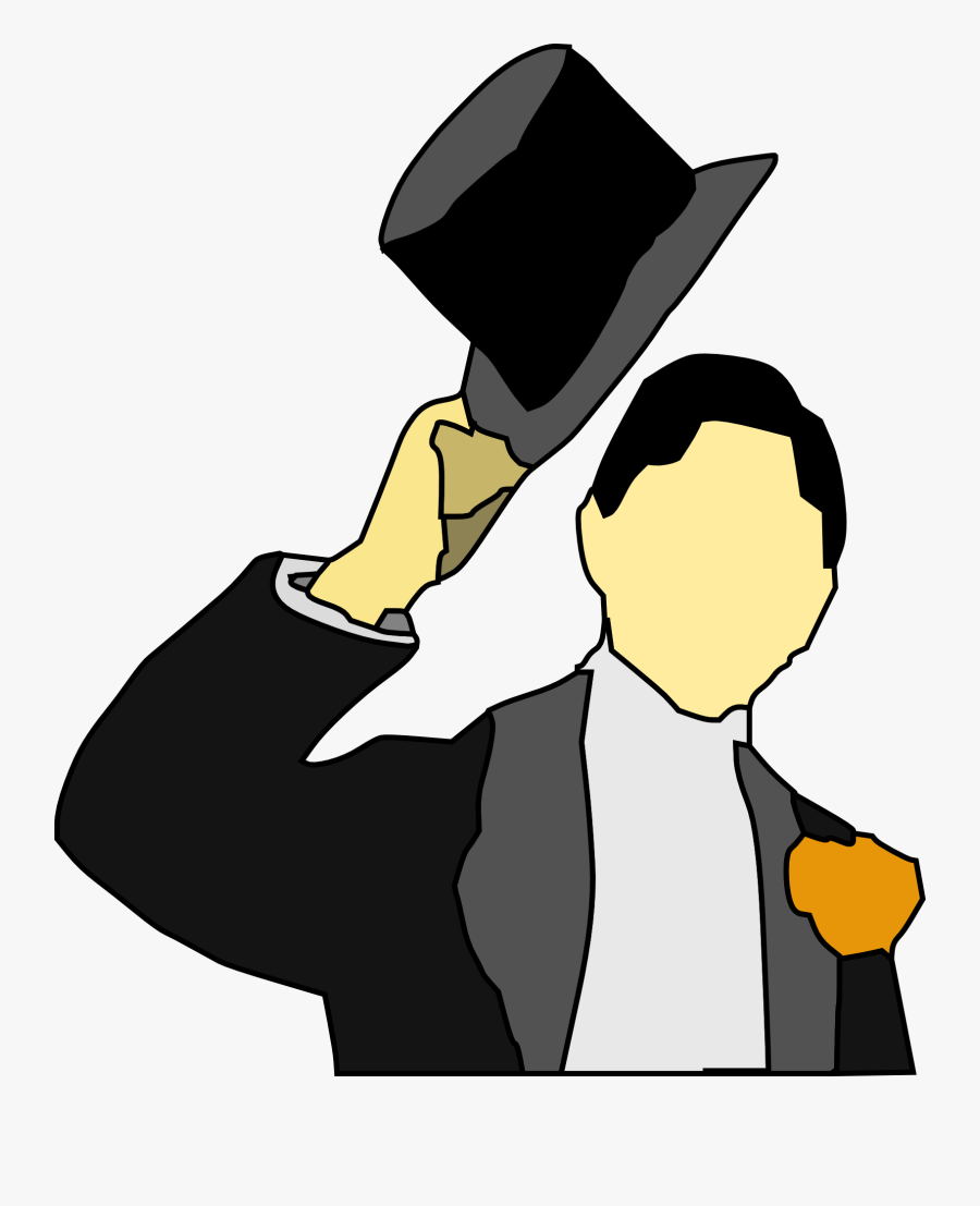Tuxedo, Tux, Topper, Hat, Man, Groom, Wedding, Jacket - Greeting Hat Clipart, Transparent Clipart