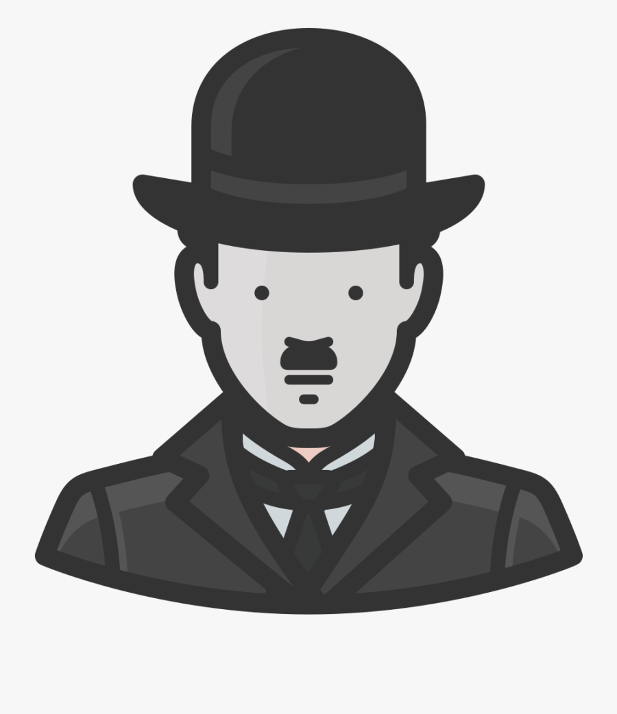 Tuxedo - Charlie Chaplin Icon, Transparent Clipart