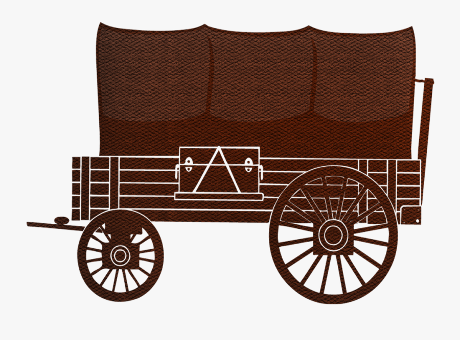 Covered Wagon, Wild West, Western, Pioneer, Old, Cart - Wagon Vector, Transparent Clipart